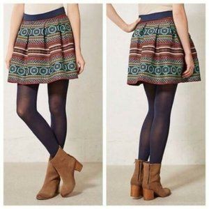 Anthropologie Nomad Morgan Carper Iremel Skirt - 0